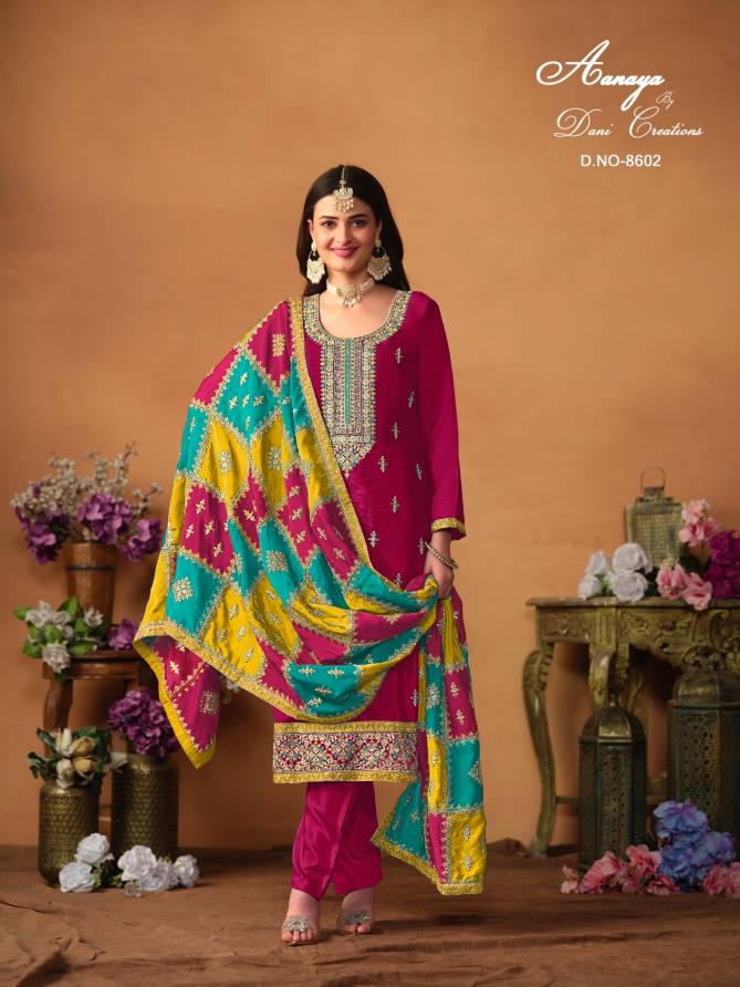Aanaya Vol 186 Designer Chinon Silk Wedding Wholesale Salwar Suit Wholesale Price In Surat